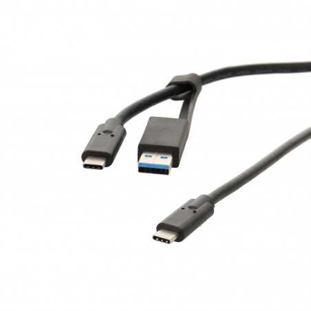 Cordon USB A - USB C mâle / C mâle