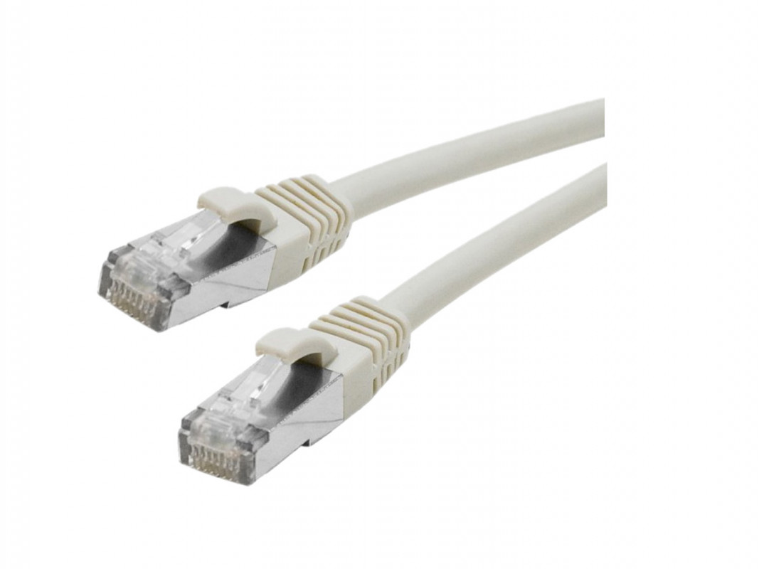 Câble Ethernet catégorie 6a S/FTP RS PRO, Gris, 0.5m LSZH Avec connecteur