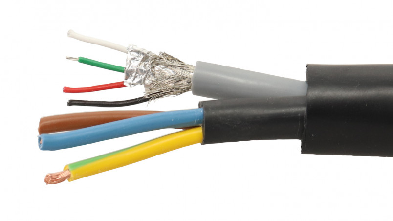 E44-Cable dmx pour commande jeu de lumiere 2 conducteurs l=1m à 1