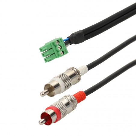 Câble d'extension audio LBSC 2 RCA mâle vers femelle, câble d